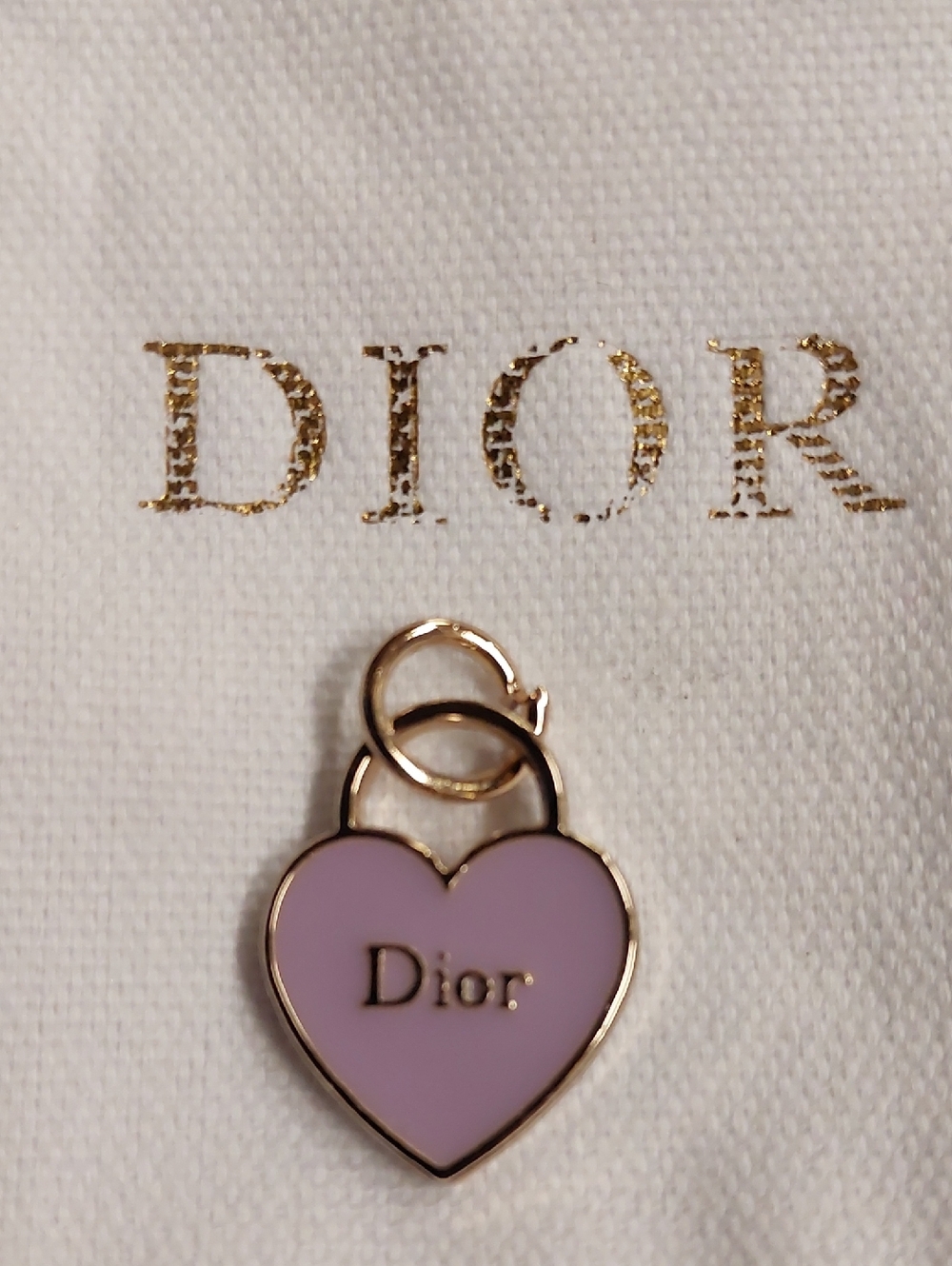 CD Lavender Heart Charm Pendant